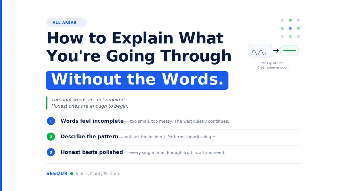 How to Explain What You’re Going Through When You Don’t Have the Right Words